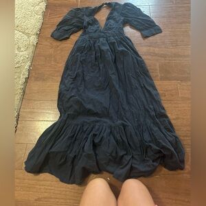 American Eagle Dark Navy Blue Maxi Dress